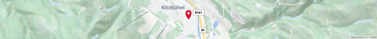 Kartendarstellung des Standorts für Rosen-Apotheke in 6370 Kitzbühel